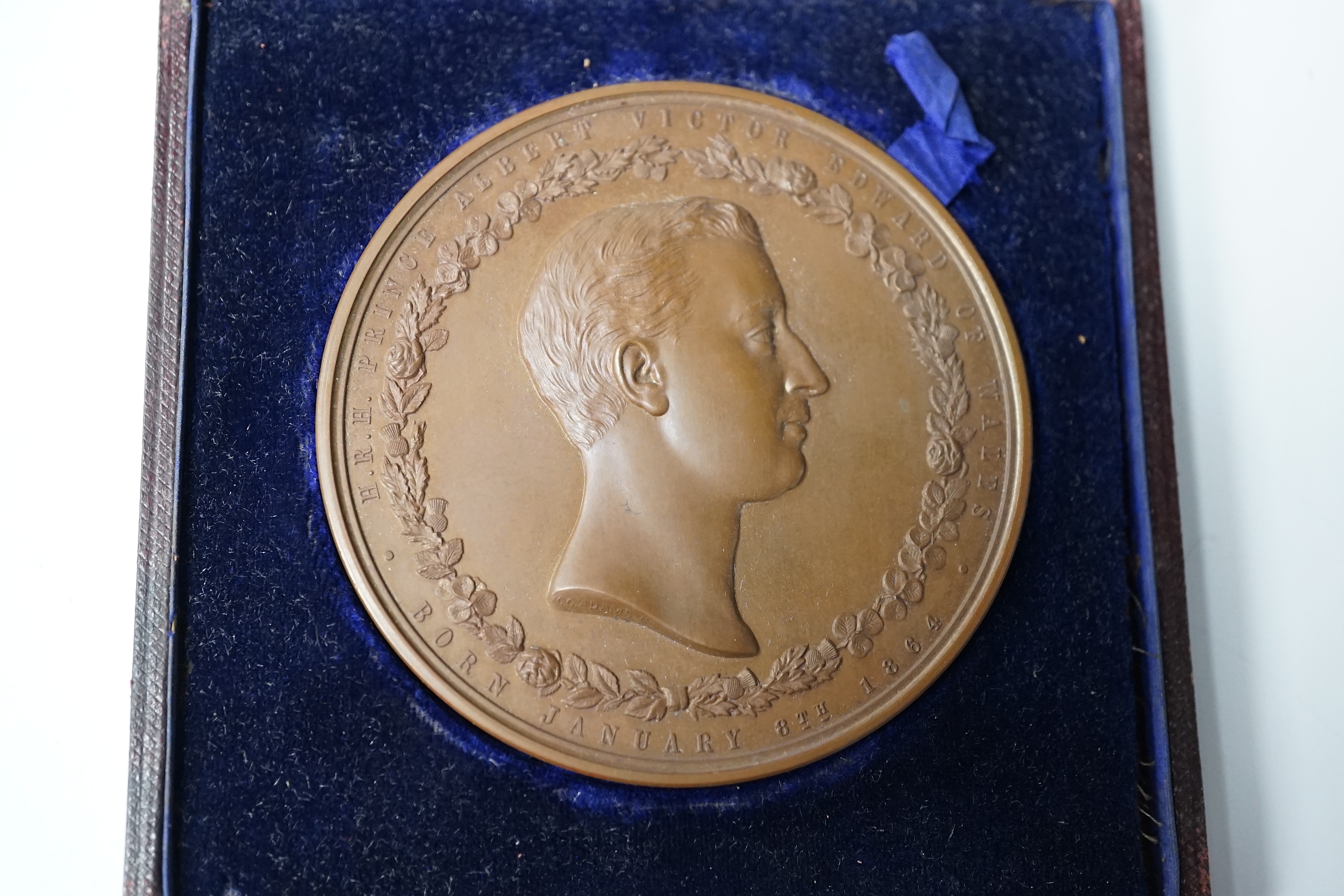 Four large Victorian commemorative bronze medals